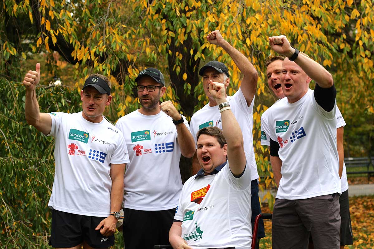 The-Youngcare-runners-cheering-in-Central-Park-at-their-final-stretch-session