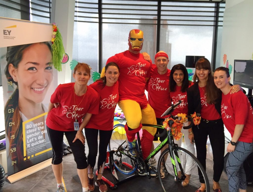 The teams at EY and Staples sweated it out for Tour De Office, raising a huge $20,000 and $6,500 respectively 
